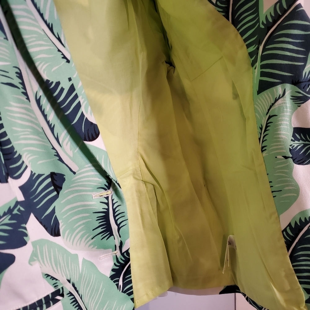 NWT Juicy Couture Palmetto Print blazer sz10 - Picture 8 of 12